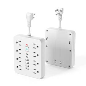 Tstpm06 Chiefway 8 Outlet Multi Plug With 6 Charger Port Wall Adapter Us