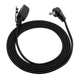 Clear Power 810031250516 Cp 2 Pack Black Fabric Extension Cord 3 Outlet 9ft 16/2 Flat Plug Cp10052x2