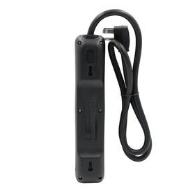 Clear Power 810031253111 Cp 2 Pack 3ft Black 6-outlet Strips 14/3 Sjt Cord Flat Plug Cp30023x2