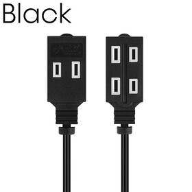 1240-ab Cmple 3-outlet Extension Power Cord 2 Prong Protection Outlet Cover Indoor 6ft