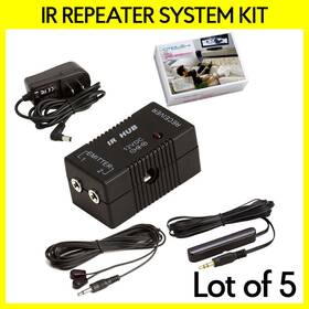 S-1216 Cmple 5 Pack Ir Signal Extender System Infrared Repeater 2 Emitters 1 Box