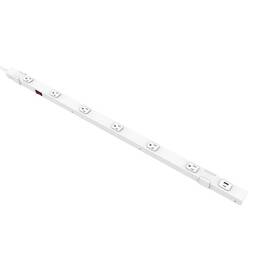 Commercial Electric 818897011883 6 Ft. 6-outlet 36 Inch Power Strip With 1 Usb-a And Usb-c White
