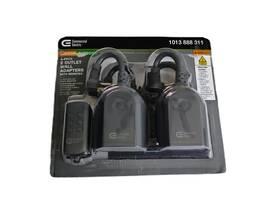 1013 Commercial Electric 818897012415 4 Pk. 2 Outlet Wall Adapters With Remotes 888 311
