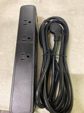 Lts-p04 Commercial Electric 12 Ft. Surge Protector 9-outlets 1 Usb-a 2 Usb-c
