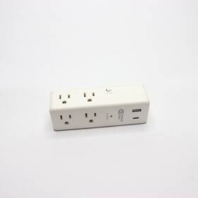 Ylct-62r Commercial Electric Swivel Wall Mount Surge Protector White 6-outlet