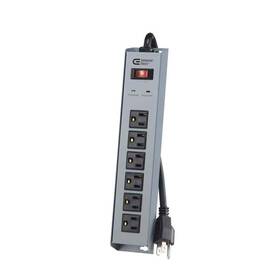 Ylpt-44-1a Commercial Electric 8 Ft. 6-outlet Metal Surge Protector
