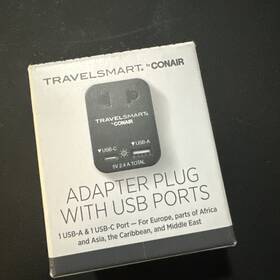 Conair 039052011276 Travel Smart Converter And Adapter Set With Usb Port Brand New