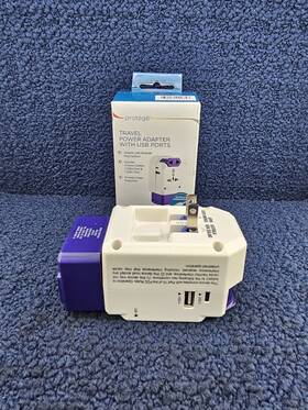 At-238 Conair Protege Travel Power Adapter With Usb A And C Ports - 3 Outlets