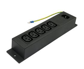 55713 Conntek 883943011414 10-amp 250v Iec Power Strip C14 Inlet To 5 320 Sheet F Outlet