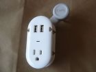 Contort Quirky Power Portable Cord Management Outlet Usb Ac Adapter Multi Port 814434015468