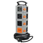 Costech 16 Outlet 6 Feet Cable Smart Socket Vertical Multiple Usb Output Surge O 638183937112