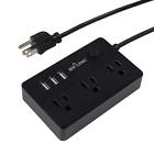 Cp-c05 Mini Desk Power Strip Outlets Usb Ports Feet 857333007264