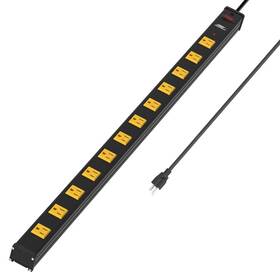 Crst 645716932001 Long Power Strip 12outlet Heavy Duty Surge Protector Wall Mount With