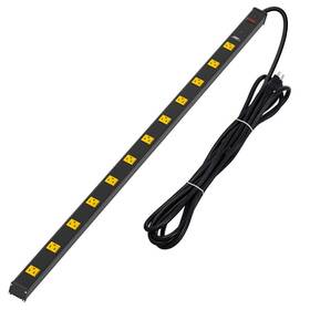 Crst 756708606661 Heavy Duty Metal Wide Spaced Power Strip Surge Protector With 15a Circui