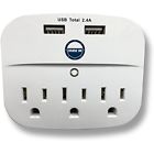 Cruiseon61 Travel Power Strip With Usb Outlets Non Surge 616604637230