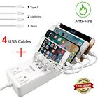 Cspowerstrip01us Cosoos Power Strip Usb Ac Outlets Charging Docking Station For