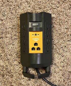 Sp-3500 Curtis Sp3500 Power Outlet Extension 8 Surge Protector 1650 Joules 6 Ft