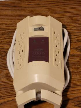 Sp-5000 Curtis Sp5000 Power Outlet Extension 8 Surge Protector