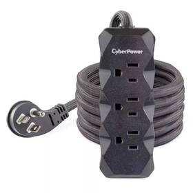 Cyberpower 313044669660 6 Ft. 3-outlet Surge Protector Gray