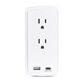 Cyberpower 445040652667 2-outlet Surge Protector Usb-a Usb-c Wall Tap