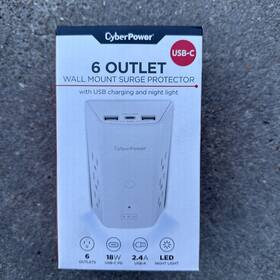 P6wucl Cyberpower 649532934263 - 6 Outlet Surge Protector With 3 Usb Ports