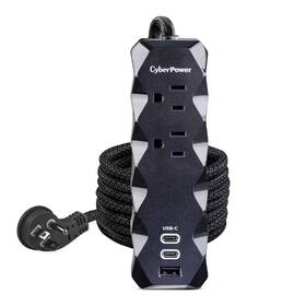 Cyberpower 726084998414 3 Ft. 2-outlet Usb Surge Protector
