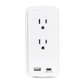 Cyberpower 744110381207 2-outlet Surge Protector Usb-a Usb-c Wall Tap