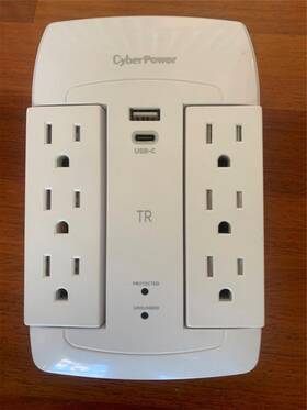 P6wsucpd Cyberpower Surge Protector 1500j 125v 60hz 8 Outlets