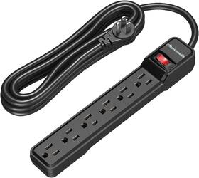 Dewenwils 711181217360 6-outlet Power Strip Surge Protector 15ft Long Extension Cord Low Pr