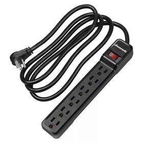 Chou610a Dewenwils 6-outlet Blk Power Strip Surge Protector With 10 Foot Long Extension Cord