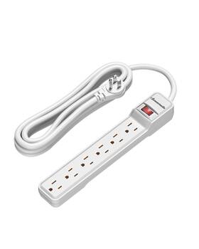 Hou614z Dewenwils 6-outlet Power Strip Surge Protector 15ft Long 15foot White