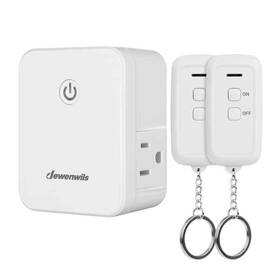 Hrs201h Dewenwils 2 Side Outlets Adapter With Remotes White 1 Pack