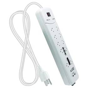Digital Energy 705353808029 25 Ft. 10-outlet Heavy Duty Power Strip Surge Protector With 2 Usb Ports