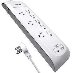 4200 Digital Energy 840140392555 8 Outlet Surge Protector Power Strip Joules Usb-c And Usb-a 3 Wide Spac