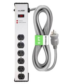 Dee1-1205 Digital Energy 20 Amp 6-20/t- Slot Plug 6-ft Cord - 900 Joule Surge Protector 6-outlet H