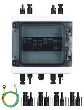 Us-spdmc4-2s-1000v Dihool Solar Disconnect Switch 40amp Dc Circuit Breaker With Surge Protector Pv Comb