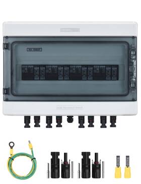 Us-spdmc4-4s-1000v Dihool Solar Disconnect Switch 40amp Dc Circuit Breaker With Surge Protector Pv Comb