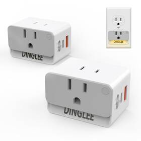Dinglee D01g Outlet Extender 2 Pack Ac Multi Plug Wall With Usb Ports 1 Pd 20