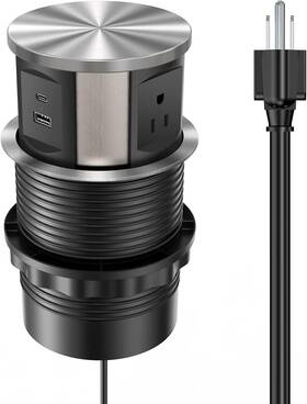 My107baqd Direct Pop Up Outlet For Countertop Retractable Recessed Power Strip With 3 Outlets 1