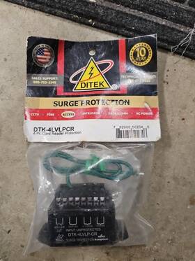 Dtk-4lvlpcr Ditek Dtk4lvlpd 4-pr Card Reader Protection Surge Protector