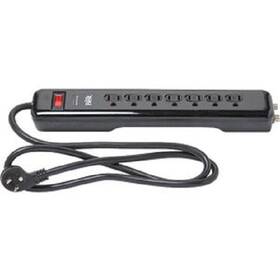 Lts-7pc-c Do It Best Lts-7pc-c/a14 1 -do 7-outlet 1085j Black Multimedia Coax Cable Surge Protector Strip