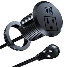 X004sqs5cd Doace X004sqs5cd/10211050 Recessed Power Grommet With 20w Usb C Fast Charging 2 Inch Conference