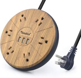 Dolobird 313041745756 Power Strip Surge Protector 6 Ac Outlets With 3 Usb Ports Charging Station Long