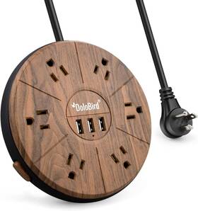 Tp-fc3u6s Dolobird Power Strip 6 Ac Outlets 3 Usb Ports Charging Station