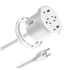 Dongguan Keben Electrical Appliance Co. Ltd. 744759217271 Desktop Recessed Power Grommet 3-inch Hole 40w Total Fast Charging Station 2