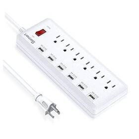 Qf-ud50 Dongguan Nanovo Mould&plastic Co. Ltd Usb Power Strip Surge Protector With 6 Outlets And Charging Ports 6ft