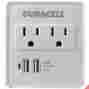 Du6207 Duracell Surge Protector Plug 2 Usb Outlets White 680988620072
