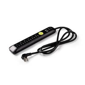 0-2518-n Easylife Tech Power Strip Surge Usb 2 Usb/6 Outlet S 6 Ft. Black