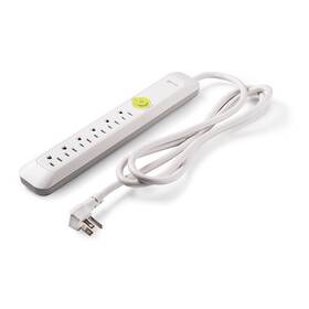 Easylife Tech 843741100215 0-2517 Power Strip Surge 6 Outlet S Ft. White