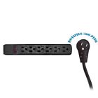 Ebay51w1-12204 Gadko Surge Protector Outlet Black Horizontal Outlets Plastic Power Cord